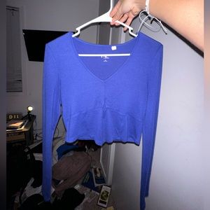 blue long sleeve